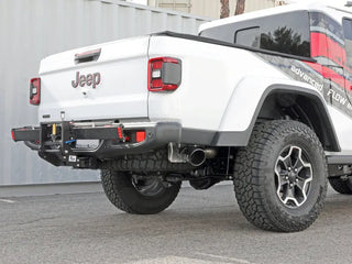 aFe Vulcan SS DPF-Back Exhaust (Black Tip) (REAR): Jeep Gladiator 3.0L EcoDiesel (21-25) - Black