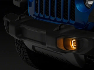 Raxiom Axial Series LED Fog Lights w/ Halo: Fits Jeep Wrangler JK/JL / Gladiator (07-26)