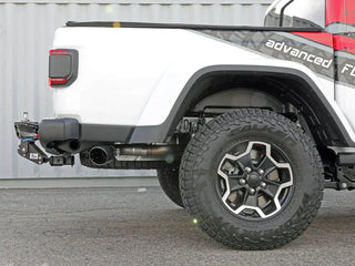 aFe Vulcan SS DPF-Back Exhaust (Black Tip) (REAR): Jeep Gladiator 3.0L EcoDiesel (21-25) - Black