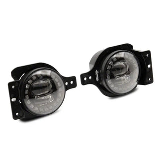 Raxiom Axial Nighthawk LED Fog Lights w/ DRL Halos: Fits Jeep Wrangler / Gladiator (07-26)