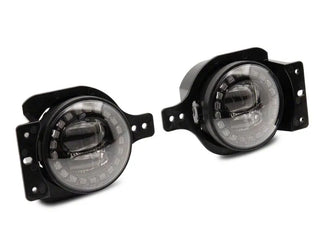 Raxiom Axial Nighthawk LED Fog Lights w/ DRL Halos: Fits Jeep Wrangler / Gladiator (07-26)