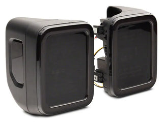 Raxiom LED Tail Lights Black Housing Smoked Lens: Fits Most Jeep Gladiator Models (2018-2026)