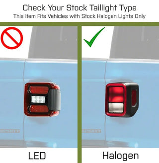 Raxiom LED Tail Lights Black Housing Smoked Lens: Fits Most Jeep Gladiator Models (2018-2026)