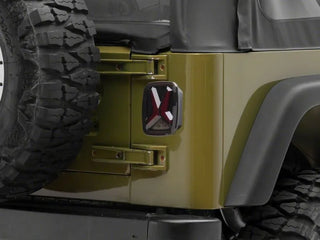 Raxiom Gladiator LED Tail Lights (REAR): Jeep Wrangler 1997-06
