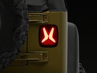 Raxiom Gladiator LED Tail Lights (REAR): Jeep Wrangler 1997-06