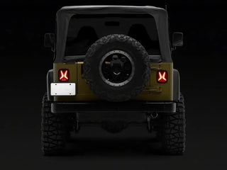 Raxiom Gladiator LED Tail Lights (REAR): Jeep Wrangler 1997-06
