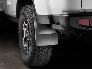 WeatherTech No-Drill MudFlaps (REAR): Fits Most Jeep Gladiator Models (2018-2026) - Black