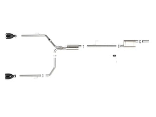 AFE Vulcan Cat-Back Exhaust System (w/Black Tips): Jeep Gladiator 3.6L V6 2020 - 2025