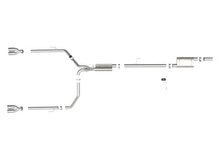 AFE Vulcan Cat-Back Exhaust System (w/Polished Tips): Jeep Gladiator 3.6L V6 2020 - 2025