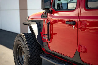 DV8 Offroad Powder Coated Hinge Mounted Step: Jeep Wrangler / Gladiator (2018-2026)