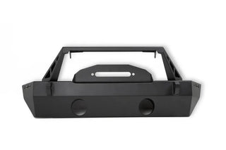 DV8 Offroad FS-25 Stubby Front Bumper w/ Plated Bull Bar: Jeep Wrangler / Gladiator (2018-2026)