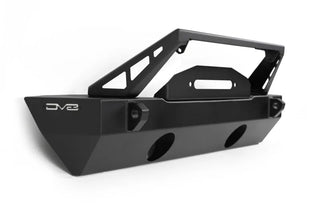 DV8 Offroad FS-25 Stubby Front Bumper w/ Plated Bull Bar: Jeep Wrangler / Gladiator (2018-2026)