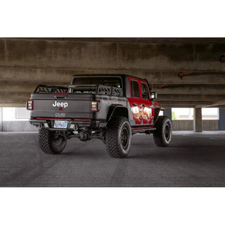 DV8 Offroad MTO Series Rear Bumper: Jeep Wrangler / Gladiator (18-26) - Black Powder Coat