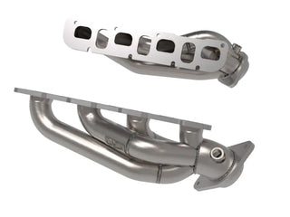 AFE Shorty Headers (Raw Finish): Jeep Wrangler Rubicon 6.4L 392 2021 - 2025