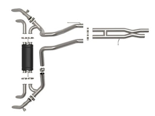 AFE Vulcan Cat-Back Exhaust System: Jeep Wrangler Rubicon 6.4L 392 2021 - 2025