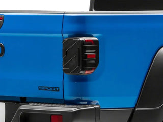 Raxiom Axial Series LED Tail Lights: Fits Most Jeep Gladiator Models (2018-2026) - Black/Smoked