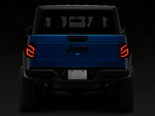 Raxiom Axial Series LED Tail Lights: Fits Most Jeep Gladiator Models (2018-2026) - Black/Smoked