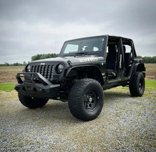 Body Armor 4x4 Orion Stubby Front Bumper: Jeep Wrangler / Gladiator (2018-2026) - Black Powder Coat