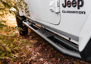 Rampage SRS Sidebar Rock Crawler Steps (PAIR) (BLACK): Fits Most Jeep Gladiator Models (2018-2026)