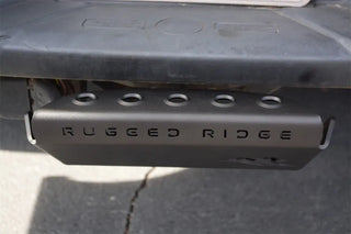 Rugged Ridge Hitch Skid Plate 2in Receiver: Jeep Wrangler / Gladiator (07-26) - Textured Black