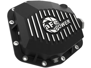 aFe Pro Series Rear Diff Cover Black w/ Machined Fins & Gear Oil (REAR): Jeep Gladiator (18-26)