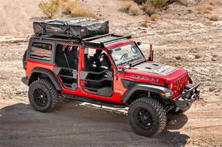 Dee Zee Hex Series Large Roof Rack Kit (F&R): Fits Jeep Wrangler / Gladiator (07-26)