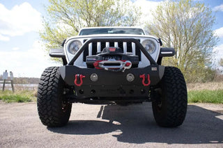 Fishbone Offroad Steel Front Fender Flares (FRONT): Jeep Wrangler / Gladiator (18-26) - Black