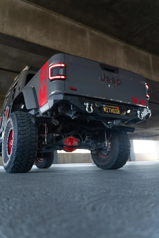 DV8 Offroad FS-15 Series Rear Bumper (REAR): Jeep Wrangler / Gladiator (18-26) - Black Powder Coat