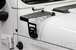 Diode Dynamics Cowl Mount LED Bracket Kit: Fits Most Jeep Wrangler / Gladiator Models (2007-2026)