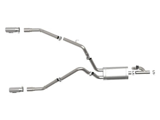 AFE Gemini XV Exhaust System (w/Polished Tips): Ram 5.7L Hemi 1500 2009 - 2018