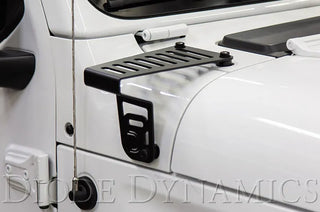 Diode Dynamics Cowl Mount LED Bracket Kit: Fits Most Jeep Wrangler / Gladiator Models (2007-2026)