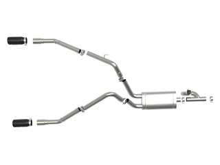 AFE Gemini XV Exhaust System (w/Black Tips): Ram 5.7L Hemi 1500 2009 - 2018