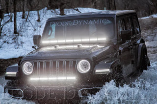 Diode Dynamics SS30 Bumper Bracket Kit (WHITE DRIVING): Jeep Wrangler / Gladiator (07-26)