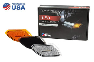 Diode Dynamics Smoked LED Sidemarkers Pair: Fits Most Jeep Wrangler / Gladiator Models (2007-2026)