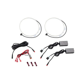 Diode Dynamics RGBW HD LED Halos: Jeep Wrangler / Gladiator (2018-2026)