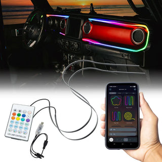 ORACLE Lighting Dynamic ColorSHIFT LED Interior Dash Kit: Jeep Wrangler JL / Gladiator JT (18-26)