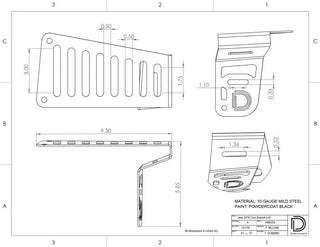 Diode Dynamics SS3 Cowl LED Bracket Kit w/ Yellow Pro Pods: Fits Jeep (05-26)