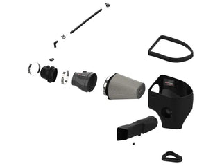 AFE Track Series Carbon Fiber Cold Air Intake (w/ Pro Dry S Filter): Dodge Charger 6.2L SRT Hellcat Redeye & Jailbreak 2021 - 2023
