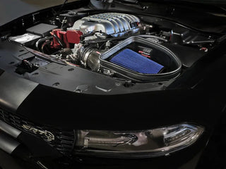 AFE Track Series Carbon Fiber Cold Air Intake (w/ Pro 5R Filter): Dodge Charger 6.2L SRT Hellcat Redeye & Jailbreak 2021 - 2023