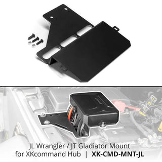 XKGLOW XKcommand Hub Mounting Bracket: Jeep Wrangler / Gladiator (2018-2026)