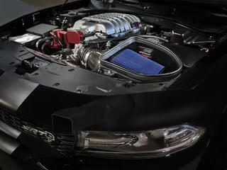 AFE Track Series Carbon Fiber Cold Air Intake (w/ Pro 5R Filter): Dodge Charger 6.2L SRT Hellcat Redeye & Jailbreak 2021 - 2023