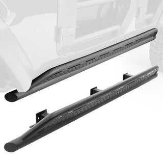 Go Rhino Xtreme Frame Mount Sliders for Jeep Gladiator (2018-2026) - Textured Black