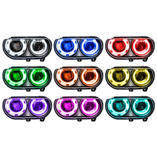 ORACLE Lighting SMD Halo Pre-Assembled HID Headlights (FRONT): Dodge Challenger (08-14)