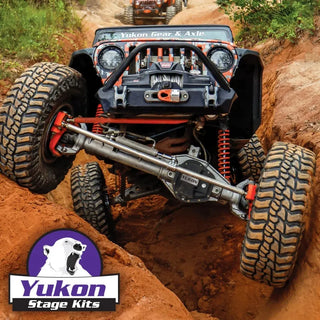 Yukon Gear & Axle Master Overhaul Kit & Ring & Pinion Gear Set (F&R): Fits Jeep (07-26)