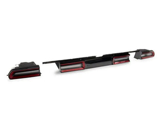 Raxiom LED Tail Lights Black Housing Red Lens: Dodge Challenger (2008-2014)