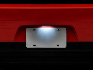 Raxiom Axial Series LED License Plate Lamps: Fits Most Dodge Challenger Models (2015-2023)