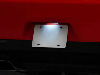 Raxiom Axial Series LED License Plate Lamps: Fits Most Dodge Challenger Models (2015-2023)