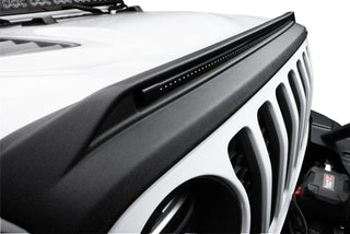 Husky Liners Aeroskin Lightshield PRO Hood Protector w/ LED Lightbar: Jeep Wrangler JL / Gladiator