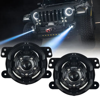 ORACLE Lighting 15W Off-Road Laser Fog Lights: Jeep Wrangler / Gladiator (2018-2026)