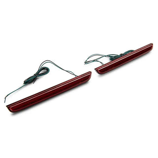 Raxiom Axial Series LED Rear Bumper Reflector Lamps: Fits Most Dodge Challenger Models (2015-2023)